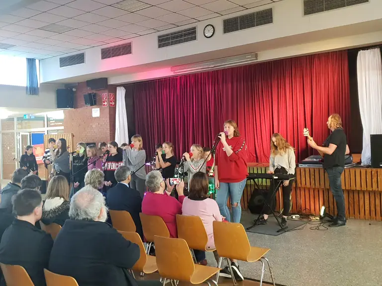 Die Schüler/innen hatten ein tolles Programm vorbereitet.
